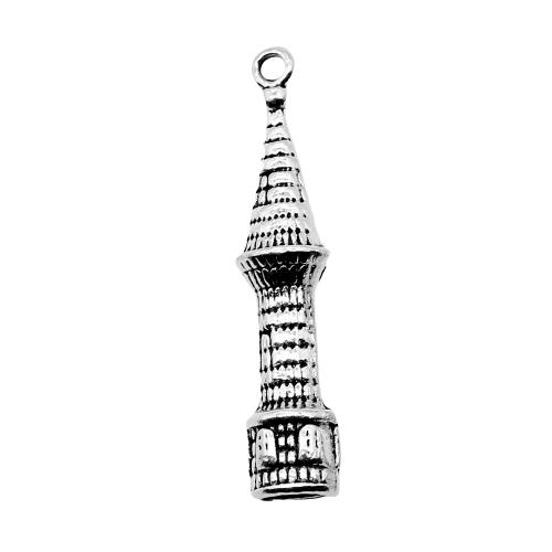 Tibetan Style Pendants, antique silver color plated, fashion jewelry & DIY, 41x10x10mm, Sold By PC