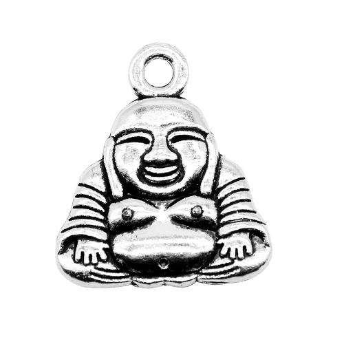 Zinc Alloy Pendants Buddha antique silver color plated vintage & fashion jewelry & DIY Sold By PC
