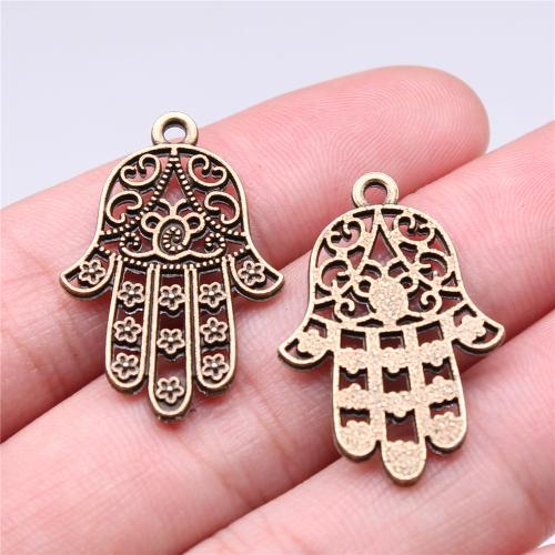 Zinc Alloy Hand Pendants plated vintage & fashion jewelry & DIY & hollow Sold By PC