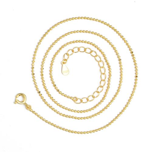 Sterling Silber Halsketten, 925er Sterling Silber, mit Verlängerungskettchen von 5cm, Modeschmuck & für Frau, keine, frei von Nickel, Blei & Kadmium, Länge:ca. 40 cm, verkauft von PC