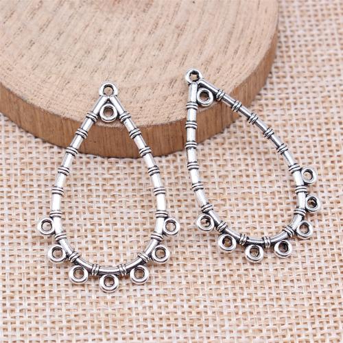 Tibetan Style Earring Findings, Teardrop, plated, DIY, more colors for choice, nickel, lead & cadmium free, 39x26mm, Approx 10PCs/Bag, Sold By Bag