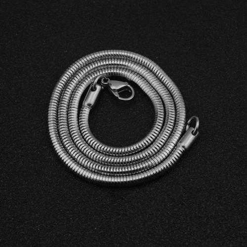 Stainless Steel Necklace Chain, 304 Stainless Steel, DIY & different size for choice, original color, Length:Approx 45 cm, Sold By PC