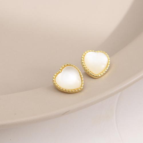 Tibetan Style Stud Earring, with Plastic Pearl, fashion jewelry & different styles for choice & for woman, Sold By Pair