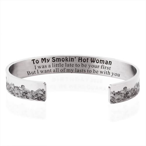 Stainless Steel Bangle 304 Stainless Steel plated Unisex Sold By PC