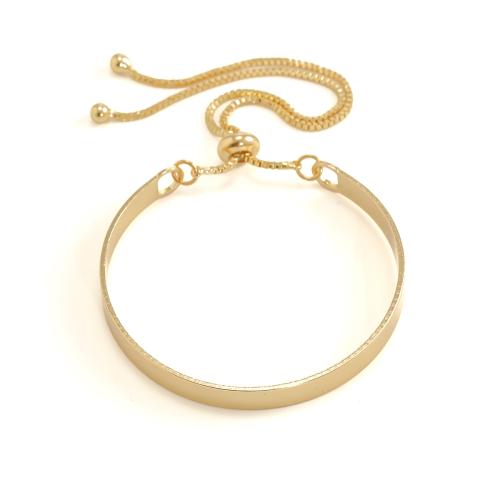 Iron Bracelet plated fashion jewelry & for woman nickel lead & cadmium free Inner Approx 53mm Sold By PC