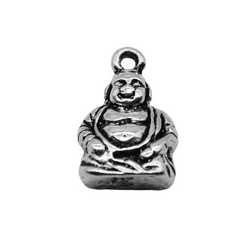 Tibetan Style Pendants, antique silver color plated, vintage & fashion jewelry & DIY, 10x15mm, Sold By PC