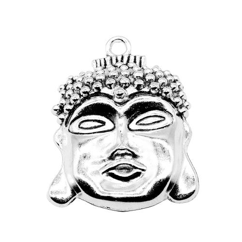 Tibetan Style Pendants, antique silver color plated, vintage & fashion jewelry & DIY, 41x31mm, Sold By PC