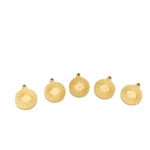 Bijoux pendentifs en acier inoxydable , acier inoxydable 316L, DIY, doré, 11.50x9.50mm, 2PC/sac, Vendu par sac