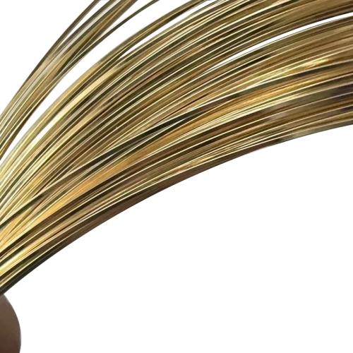 Gold-teli vezeték, DIY & különböző méretű a választás, aranysárga, Által értékesített m