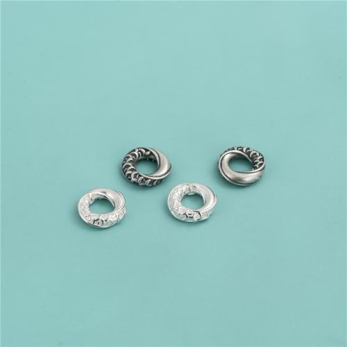 925 Sterling Silver Linking Ring, DIY, more colors for choice, 12mm, Hole:Approx 5.6mm, Sold By PC