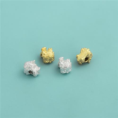 Perles en argent sterling 925, DIY, plus de couleurs à choisir, 11.60x8.20mm, Trou:Environ 3mm, Vendu par PC