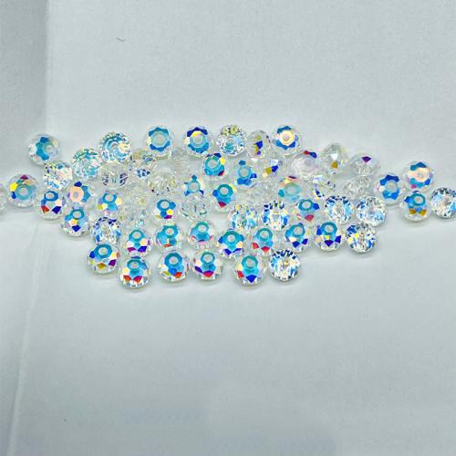 Kristall-Perlen, Kristall, DIY & verschiedene Größen vorhanden, Mehrfarbige, ca. 200PCs/Tasche, verkauft von Tasche