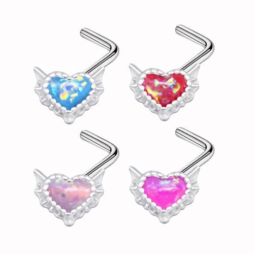 Fashion Personality Body Piercing Jewelry And Accessories, Titanium Steel, with Acrylic, plated, different styles for choice & micro pave cubic zirconia & for woman, more colors for choice, Sold By PC