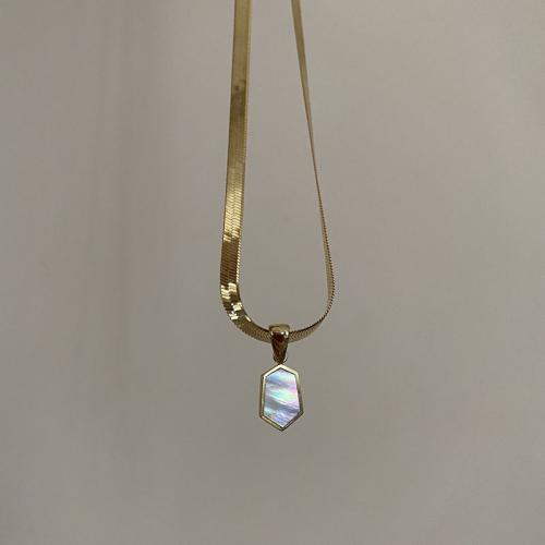 Titanstahl Halskette, mit Verlängerungskettchen von 5cm, für Frau, goldfarben, Länge:45 cm, verkauft von PC