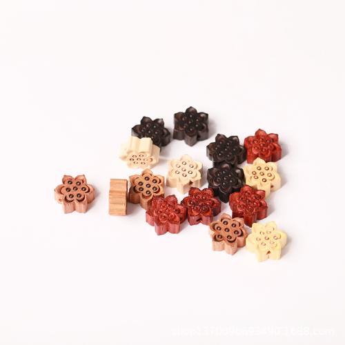 Wood Beads, Carved, DIY & different materials for choice, more colors for choice, Wide 15mm,Thick 6mm, Hole:Approx 1.5-2mm, Sold By PC