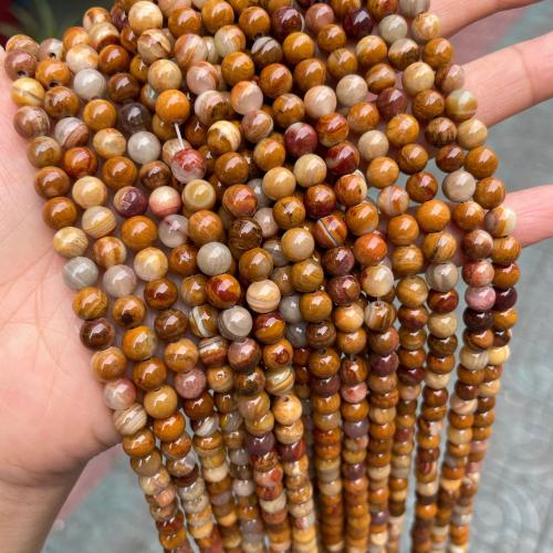 Natural Grain Stone Beads Round fashion jewelry & DIY mixed colors Sold Per Approx 38 cm Strand