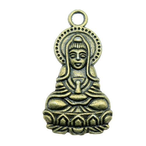 Zinc Alloy Pendants Guanyin plated vintage & fashion jewelry & DIY Sold By PC
