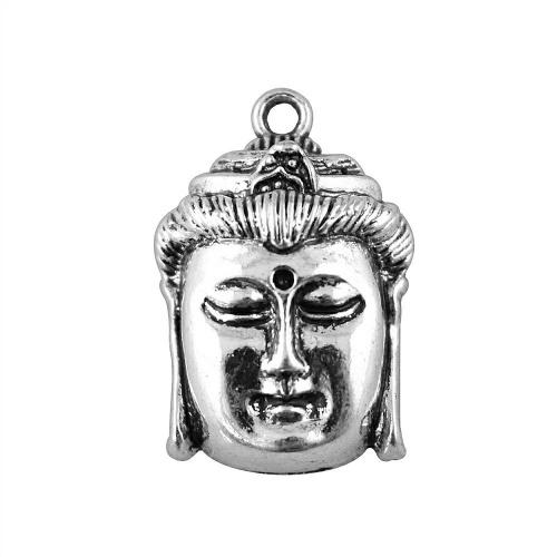 Tibetan Style Pendants, antique silver color plated, vintage & fashion jewelry & DIY, 32x22mm, Sold By PC