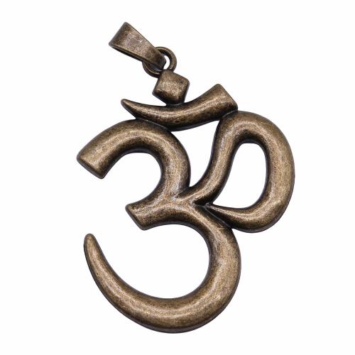Tibetan Style Alphabet and number Pendants, plated, vintage & fashion jewelry & DIY, more colors for choice, 75x56mm, Sold By PC