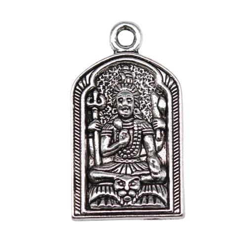 Tibetan Style Pendants, antique silver color plated, vintage & fashion jewelry & DIY, 31x17mm, Sold By PC
