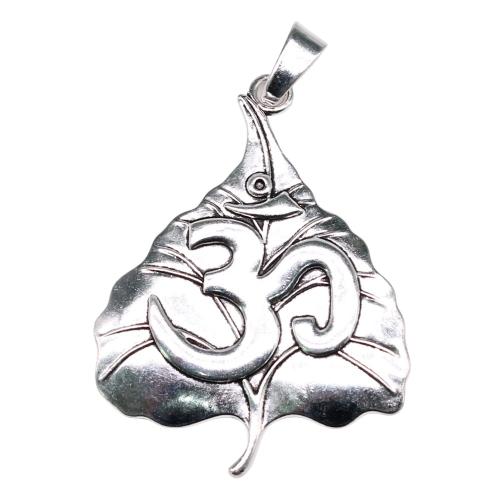 Zinc Alloy Leaf Pendants antique silver color plated vintage & fashion jewelry & DIY Sold By PC