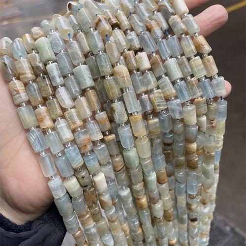 Gemstone Jewelry Beads Calcite Column fashion jewelry & DIY & faceted mixed colors Sold Per Approx 38 cm Strand