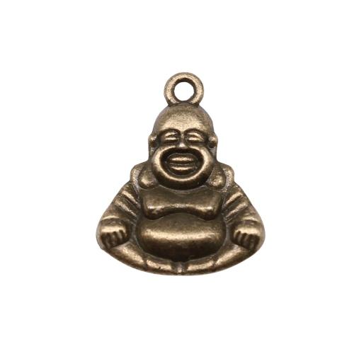 Tibetan Style Pendants, Buddha, plated, vintage & fashion jewelry & DIY, more colors for choice, 20x16mm, Sold By PC