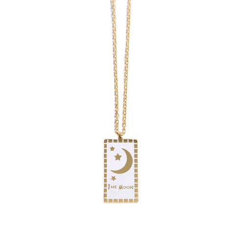 Titanstahl Halskette, mit Verlängerungskettchen von 5cm, für Frau & Emaille, keine, Länge 45 cm, verkauft von PC