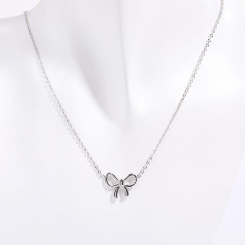 Titanstahl Halskette, mit Verlängerungskettchen von 5cm, plattiert, für Frau, keine, Länge:40 cm, verkauft von PC