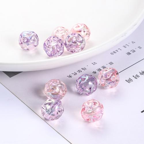 Akryl smykker perler, du kan DIY, flere farver til valg, 16mm, Hole:Ca. 2mm, 50pc'er/Bag, Solgt af Bag