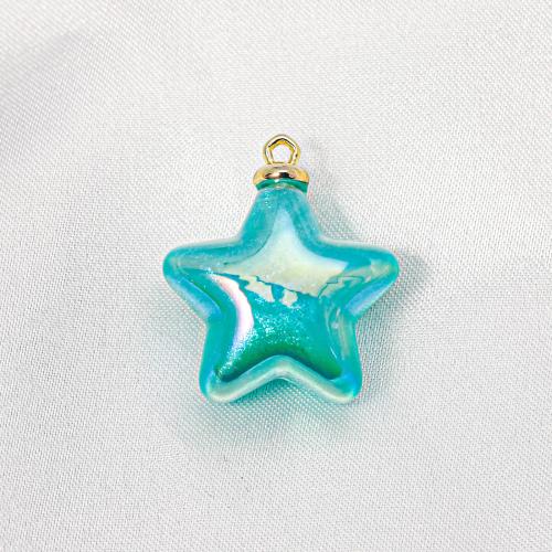 ABS Plastic Pendants, with Tibetan Style, Star, DIY, more colors for choice, 24mm, 100PCs/Bag, Sold By Bag