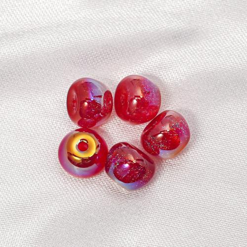Perles en plastique ABS, avec résine, DIY, plus de couleurs à choisir, 8.70x11.30mm, 100PC/sac, Vendu par sac