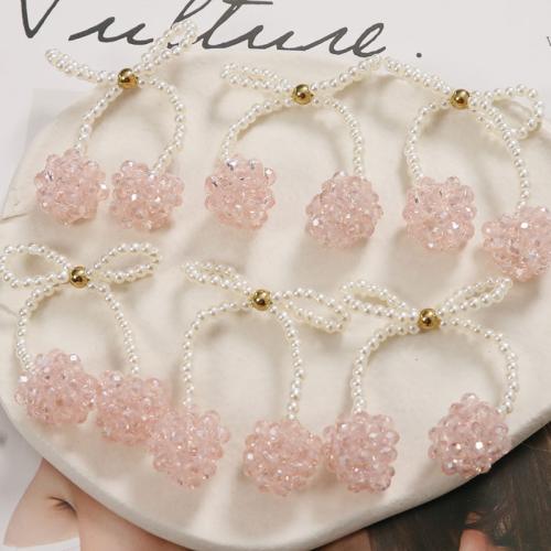 Hair Accessories DIY Findings Seedbead with Plastic Pearl Bowknot Sold By PC