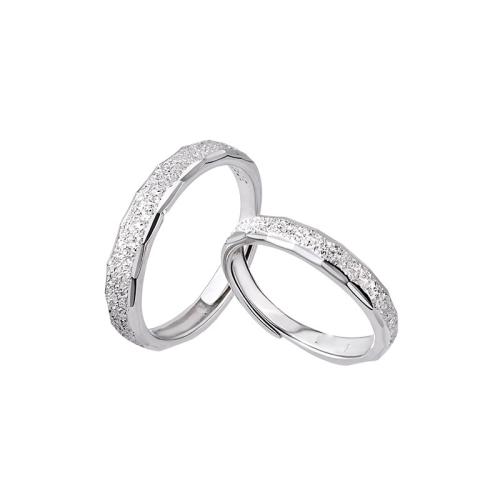 Brass Finger Ring plated Unisex platinum color Sold By PC