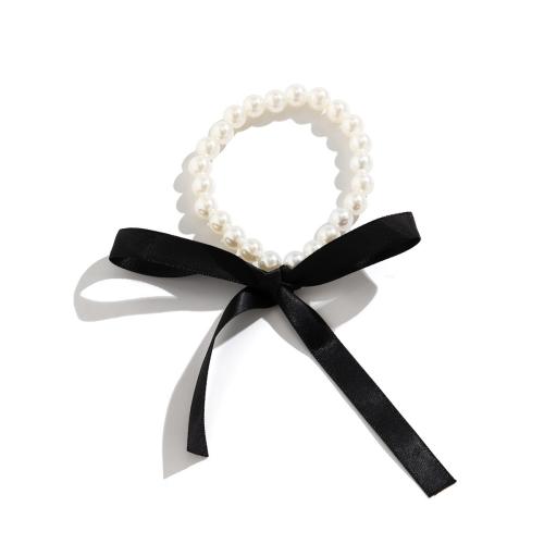 Fashion Choker Necklace, Plastic Pearl, with Cloth, handmade, fashion jewelry & different styles for choice & for woman, more colors for choice, Length:Approx 138 cm, Approx 58 cm, Sold By PC