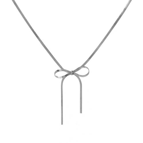 Titanstahl Halskette, mit Verlängerungskettchen von 5cm, handgemacht, Modeschmuck & für Frau, originale Farbe, Länge:ca. 40 cm, verkauft von PC