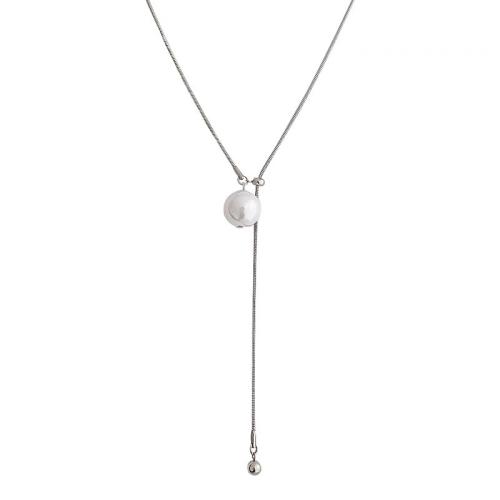 Pullover Kette Halskette, Kunststoff Perlen, mit Titanstahl & Messingkette, handgemacht, Modeschmuck & für Frau, keine, Länge ca. 70 cm, verkauft von PC
