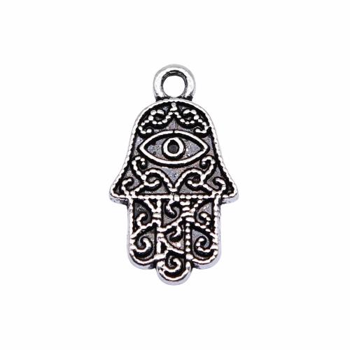 Tibetan Style Hand Pendants, antique silver color plated, vintage & fashion jewelry & DIY, 20x12mm, Sold By PC