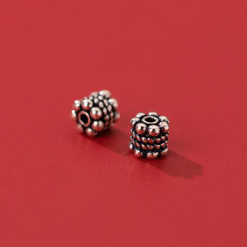 925 Sterling Silver Beads, DIY, nickel, lead & cadmium free, 4.80x4.50mm, Hole:Approx 1.2mm, Sold By PC