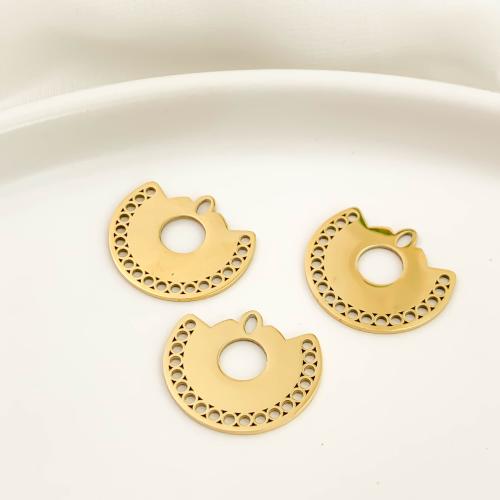Stainless Steel Pendants 316L Stainless Steel DIY golden Sold By Bag