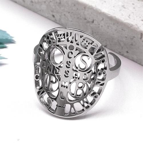 Stainless Steel Finger Ring, 304 Stainless Steel, fashion jewelry & Unisex, more colors for choice, Sold By PC