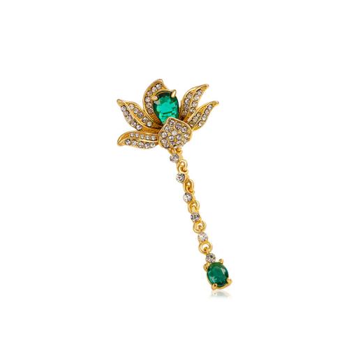 Zinc Alloy Brooches for woman & with rhinestone Sold By PC