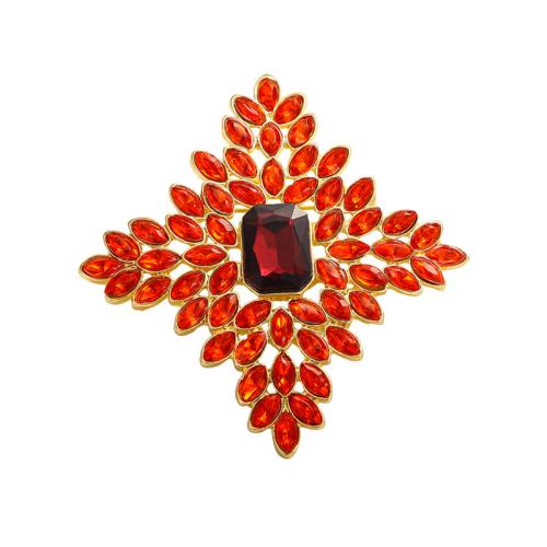 Zinc Alloy Brooches for woman & with rhinestone Sold By PC