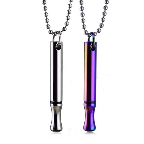 Titanium Steel Pendants, plated, punk style & Unisex, more colors for choice, 55x6.50mm, Sold By PC