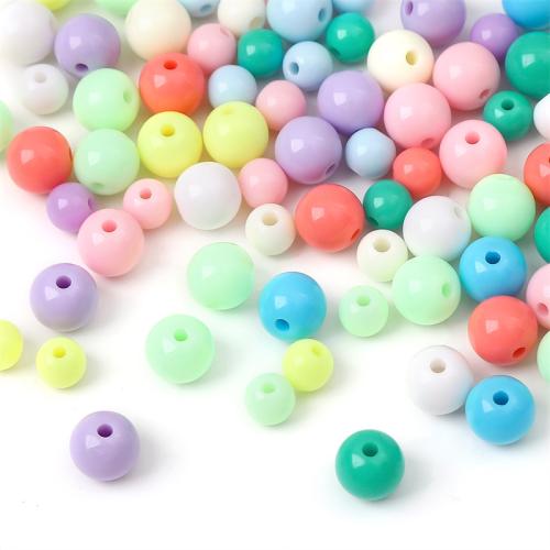 Akryl smykker perler, du kan DIY & forskellige stilarter for valg, blandede farver, Solgt af sæt