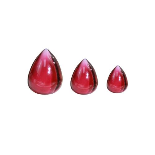 Handgewickelte Perlen, Lampwork, DIY & verschiedene Größen vorhanden, rot, 10PCs/Tasche, verkauft von Tasche
