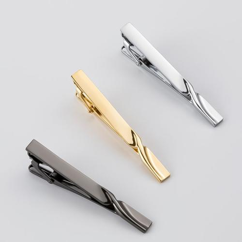 Tie Clip, Iron, for man, more colors for choice, Hole:Approx 1.8mm, Sold By PC