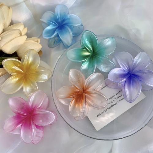 Hair Claw Clips, Polystyrene, handmade, for woman, more colors for choice, 80x70mm, Sold By PC