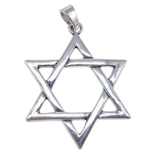 Zinc Alloy Hollow Pendants Hexagram plated vintage & fashion jewelry & DIY Sold By PC