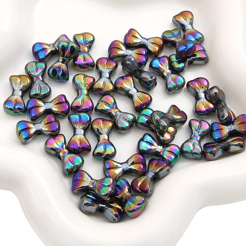 Akril nakit Beads, Bowknot, možete DIY, više boja za izbor, 18x10mm, Rupa:Približno 1.5mm, 10računala/Torba, Prodano By Torba